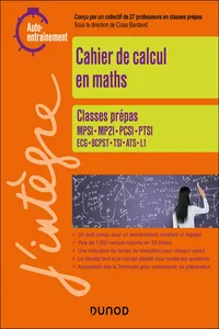 Cahier de calcul en maths Prépas 1re année_cover