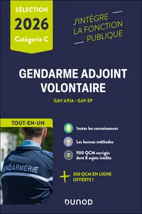 Epreuves de sélection Gendarme adjoint volontaire 2026_cover