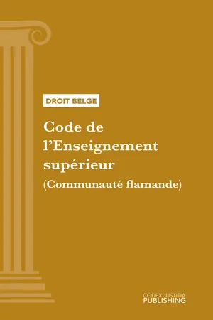 Code de l'Enseignement supérieur (Communauté flamande)