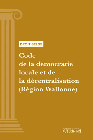 Code de la démocratie locale et de la décentralisation (Région Wallonne)