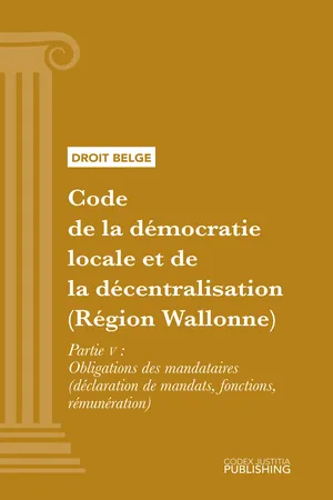 Code de la démocratie locale et de la décentralisation (Région Wallonne)