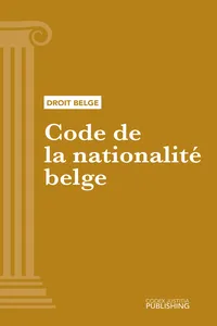 Code de la nationalité belge_cover