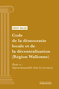 Code de la démocratie locale et de la décentralisation_cover