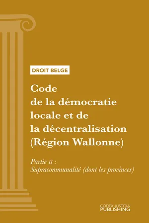 Code de la démocratie locale et de la décentralisation (Région Wallonne)