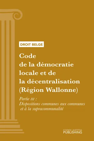 Code de la démocratie locale et de la décentralisation (Région Wallonne)