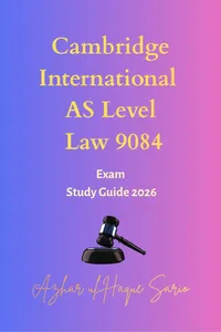 Cambridge International AS Level Law 9084