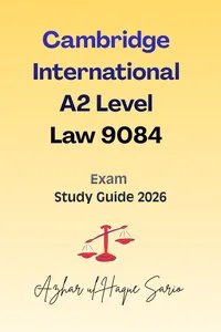Cambridge International A2 Level Law 9084