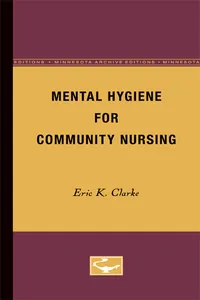 Mental Hygiene for Community Nursing_cover