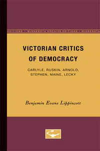Victorian Critics of Democracy_cover