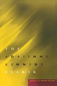 Adrienne Kennedy Reader_cover