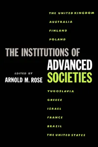 The Institutions of Advanced Societies_cover