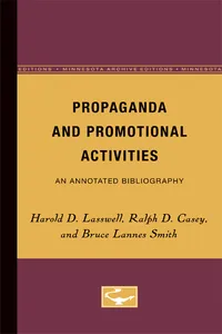 Propaganda and Promotional Activities_cover