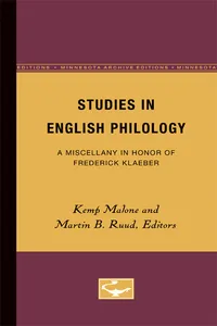 Studies in English Philology_cover