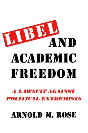 Libel and Academic Freedom