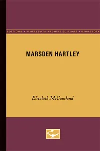 Marsden Hartley_cover