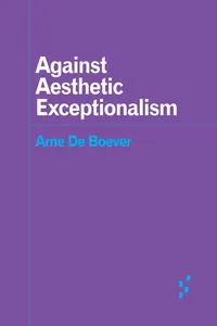 Against Aesthetic Exceptionalism_cover