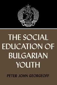 The Social Education of Bulgarian Youth_cover