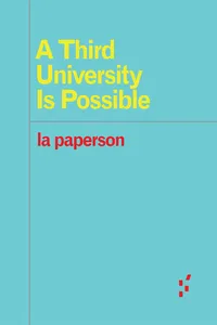 A Third University Is Possible_cover