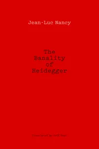 The Banality of Heidegger_cover