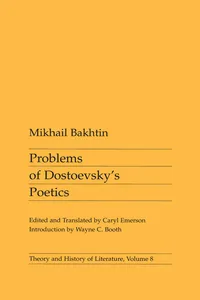 Problems of Dostoevsky's Poetics_cover