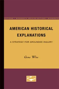 American Historical Explanations_cover