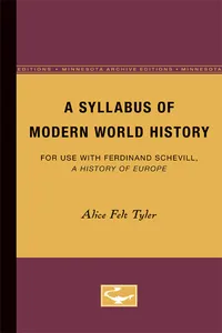 A Syllabus of Modern World History_cover