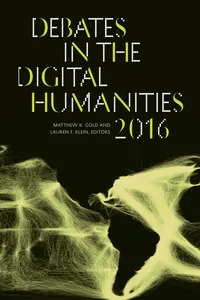 Debates in the Digital Humanities 2016_cover