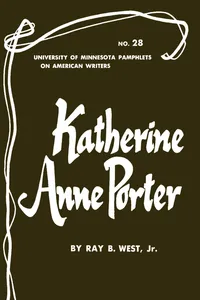 Katherine Anne Porter - American Writers 28_cover