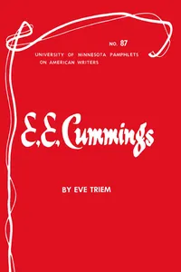 E.E. Cummings - American Writers 87_cover