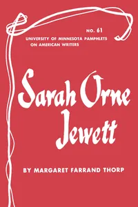 Sarah Orne Jewett - American Writers 61_cover
