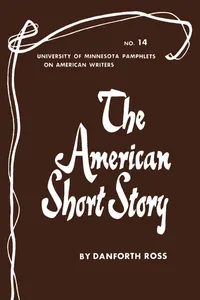 The American Short Story - American Writers 14_cover