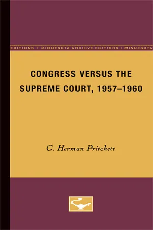 Congress Versus the Supreme Court, 1957-1960