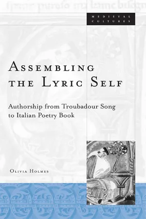 Assembling The Lyric Self
