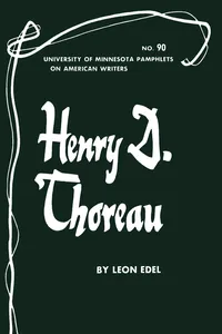 Henry D. Thoreau - American Writers 90_cover