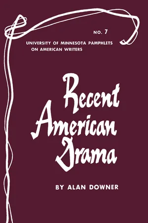 Recent American Drama - American Writers 7