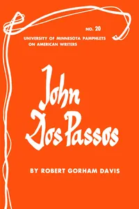 John Dos Passos - American Writers 20_cover