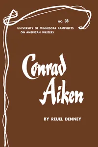 Conrad Aiken - American Writers 38_cover