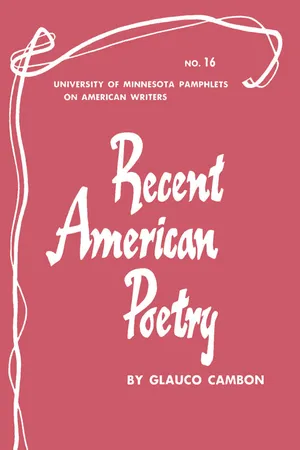 Recent American Poetry - American Writers 16