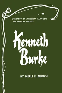 Kenneth Burke - American Writers 75_cover