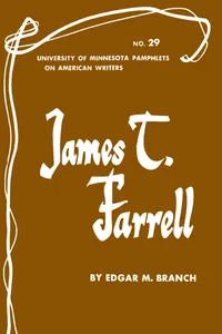 James T. Farrell - American Writers 29_cover