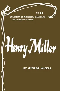 Henry Miller - American Writers 56_cover