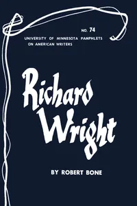 Richard Wright - American Writers 74_cover