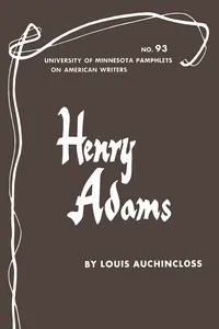 Henry Adams - American Writers 93_cover