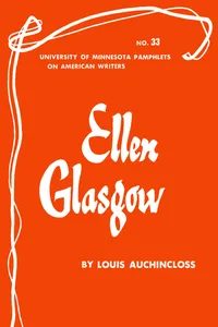 Ellen Glasgow - American Writers 33_cover