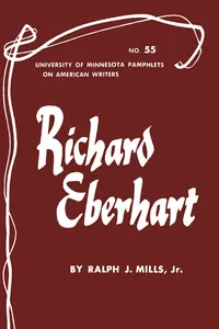 Richard Eberhart - American Writers 55_cover