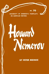 Howard Nemerov - American Writers 70_cover
