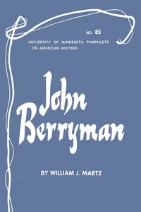 John Berryman - American Writers 85_cover