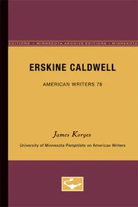 Erskine Caldwell - American Writers 78_cover