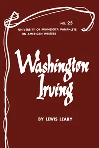 Washington Irving - American Writers 25_cover