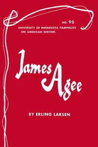 James Agee - American Writers 95_cover